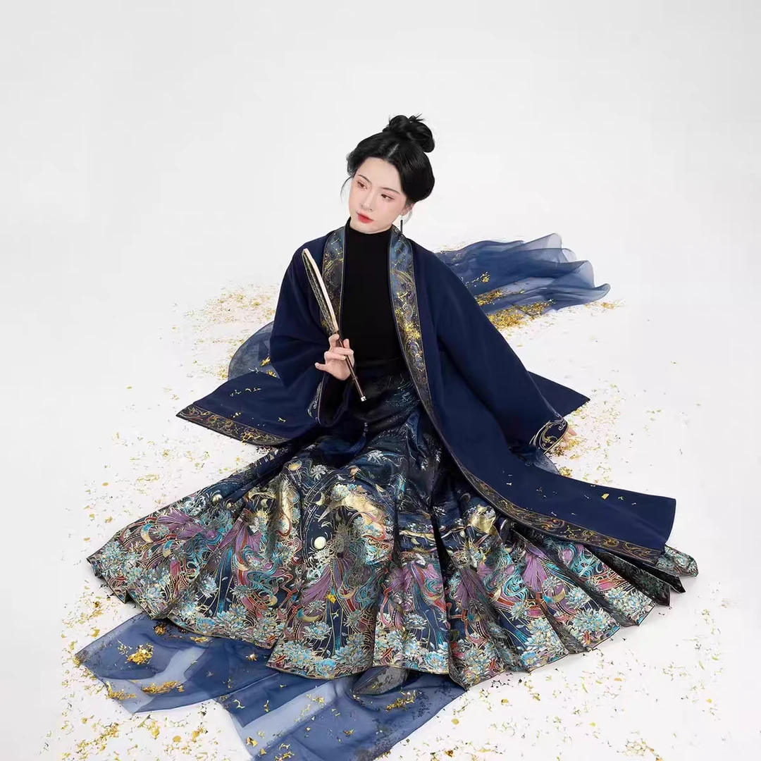 （断码直播清仓）明制马面裙短裙七分裙链接小个子日常款剪纱爆款6