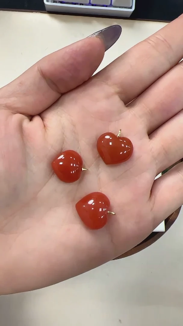 【闪购商品】南红玛瑙吊坠(赠链)18K金镶嵌lq786 多样性发一件