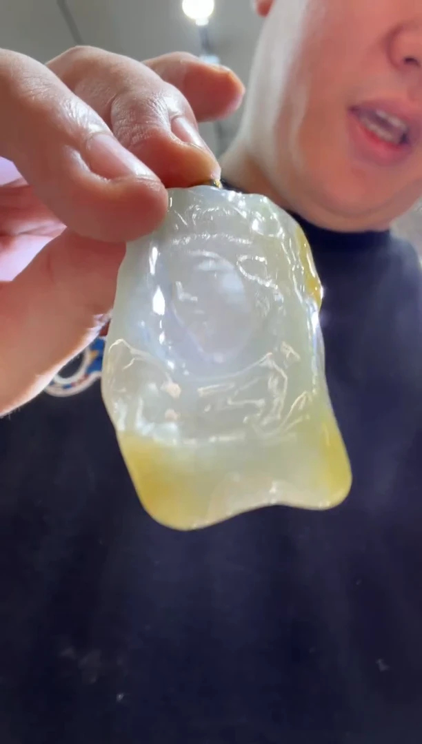 未镶嵌挂件翡翠A货翡翠孤品国雕谢林工