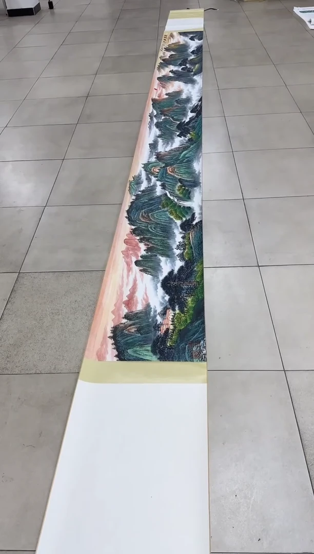 国画z天津人美-李叔平国画长卷22平尺