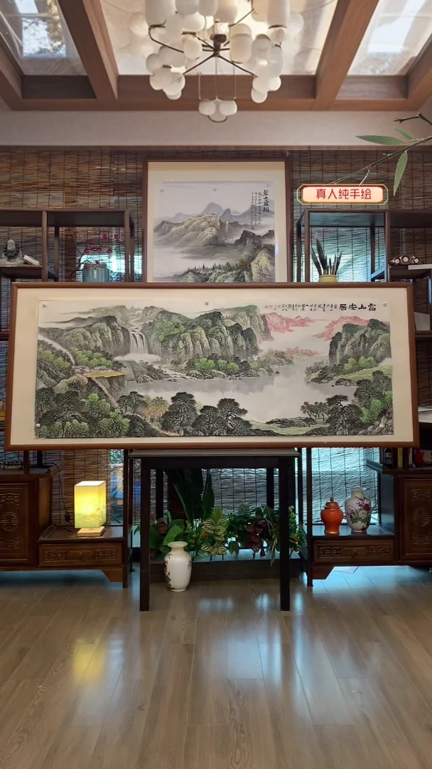 国画国画纯手绘纯实木205*85cm