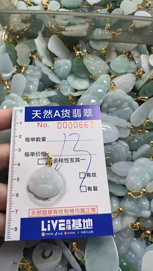 颈饰未镶嵌翡翠天然a货翡翠