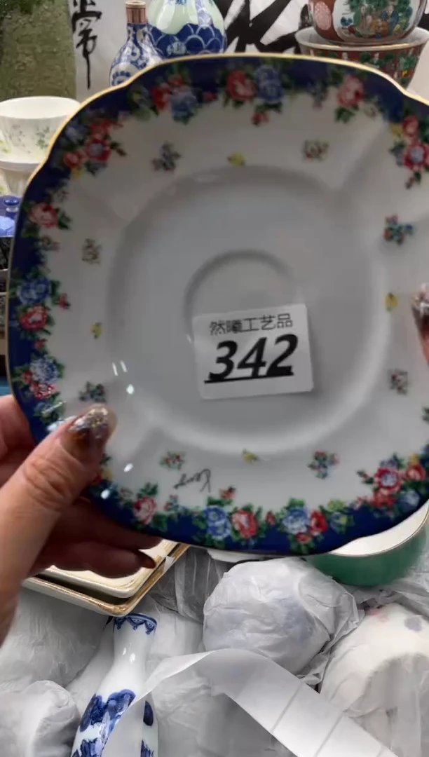 【闪购商品】瓷片342然曦海外工艺品18包邮