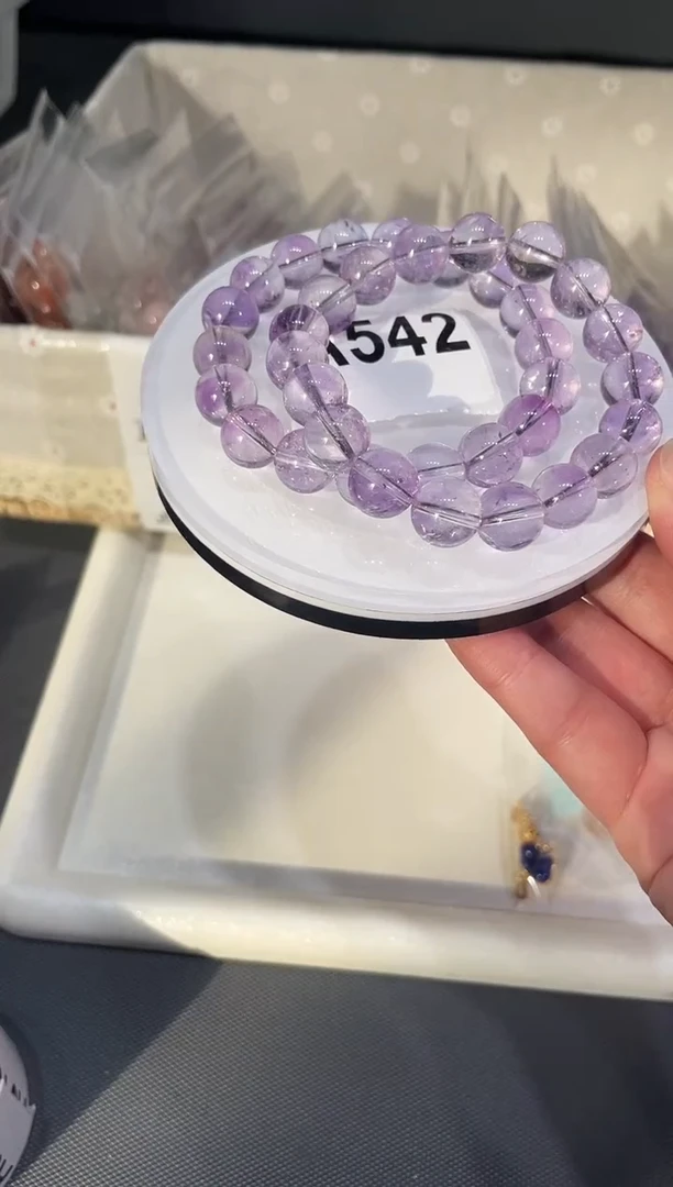 未镶嵌手链水晶A542  薰衣草 12 多样性发一