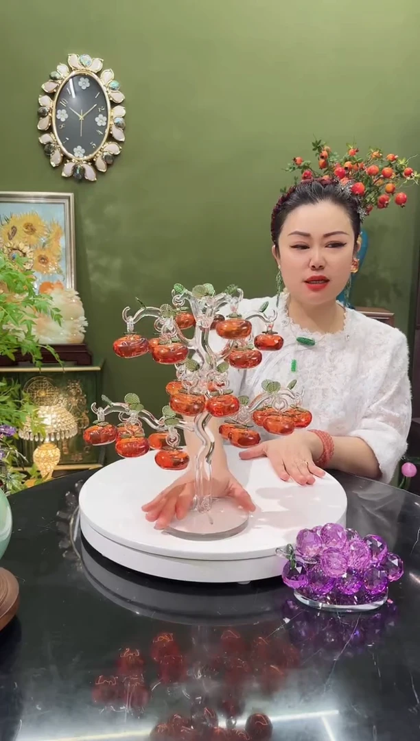 人造水晶柿柿如意