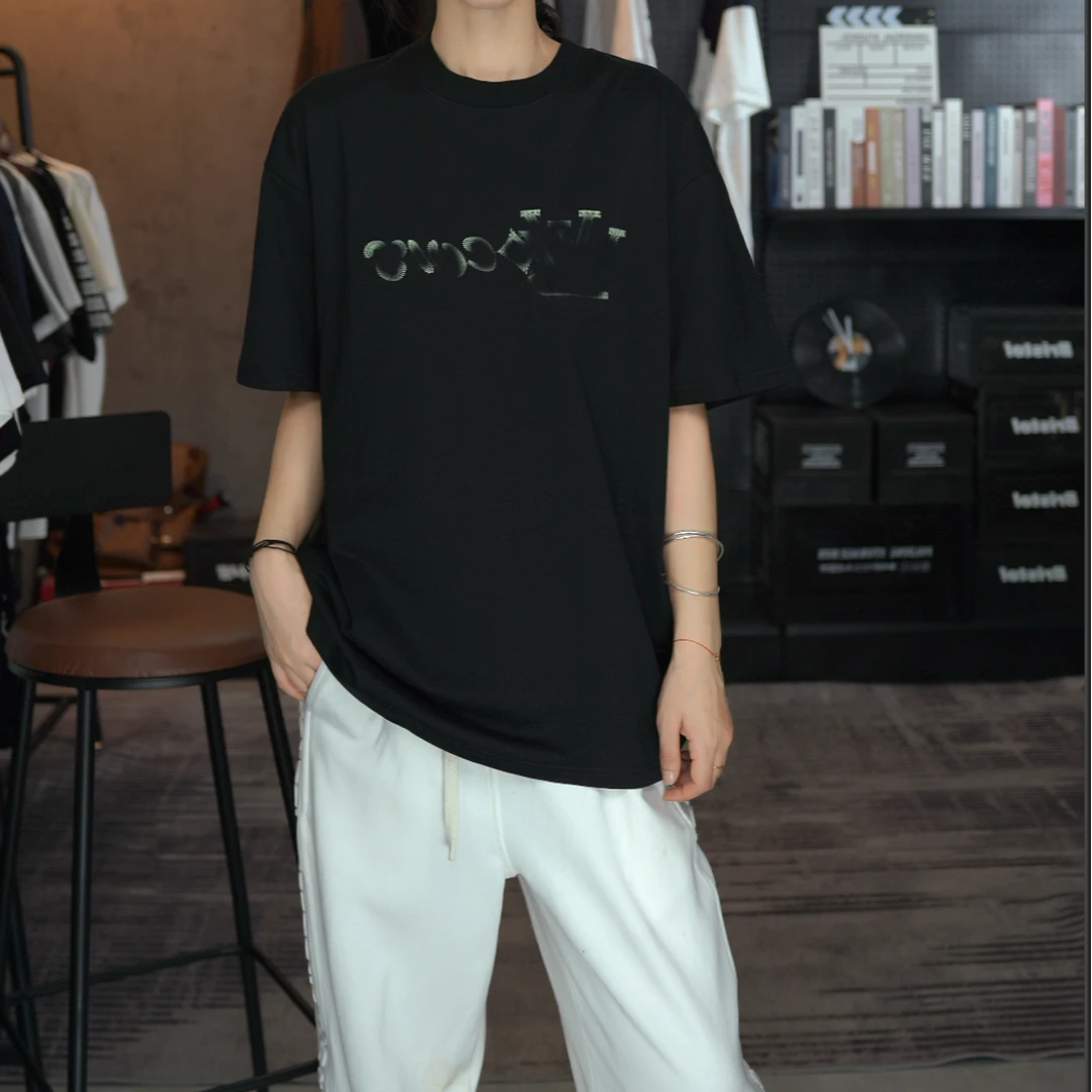 2025春夏季新款男士休闲情侣宽松百搭短袖H02