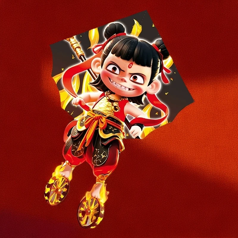 【哪吒风筝】潍坊2025年新款风筝儿童成人卡通风筝初学者风筝