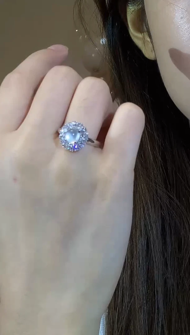 18K金镶嵌戒指翡翠A70