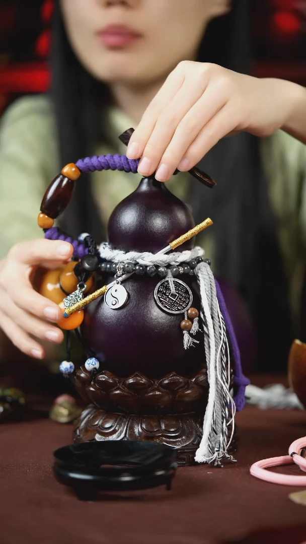 【闪购商品】391号300ml左右的非遗漆器酒葫芦