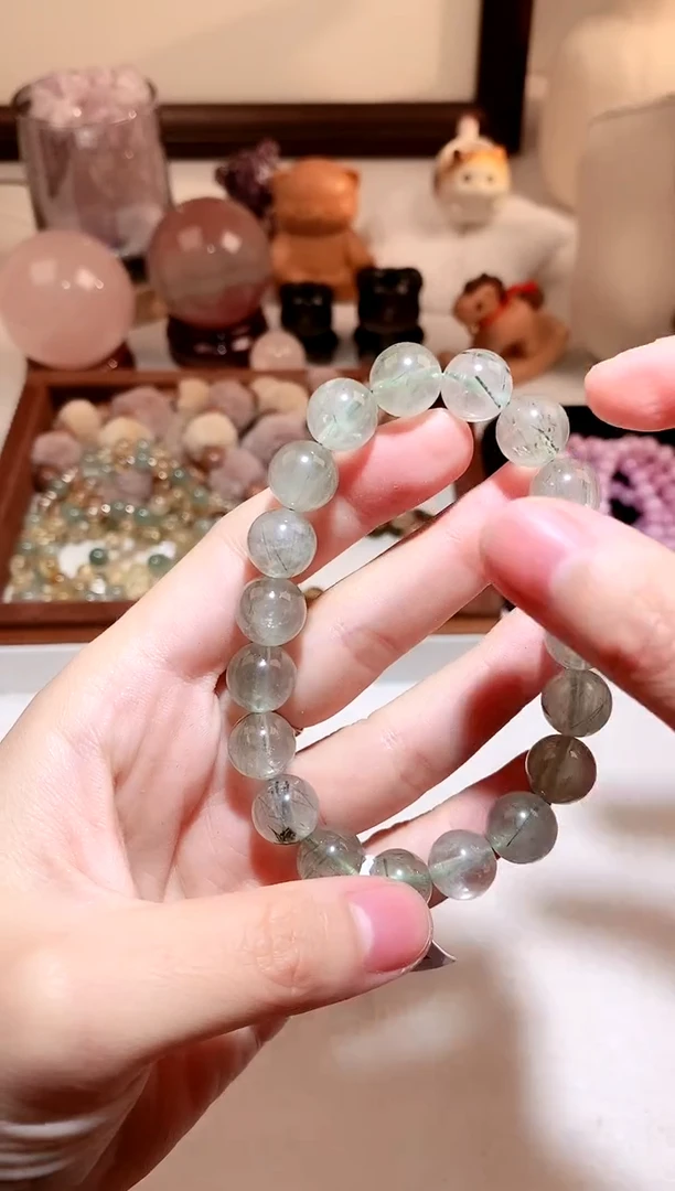 未镶嵌手串水晶绿发手串 11 多样性发一