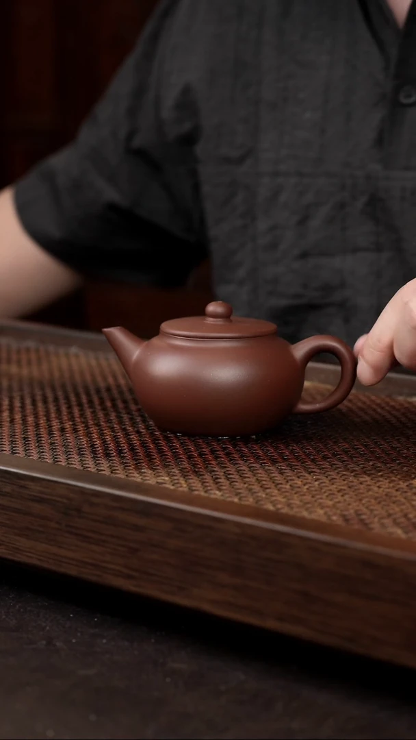 茶壶紫砂底槽清平盖水平