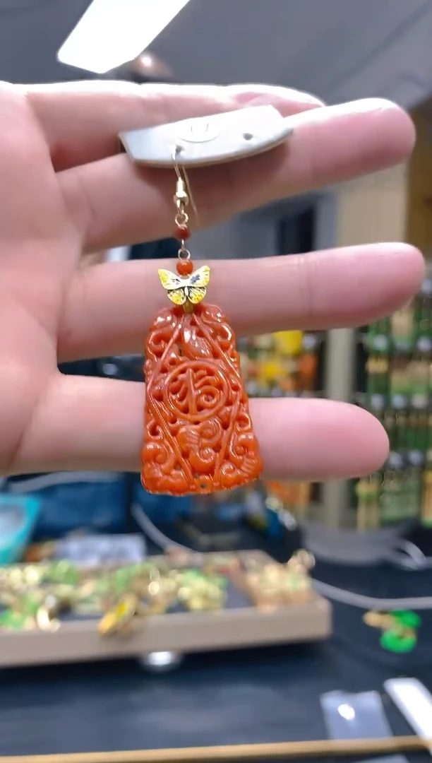 【闪购商品】翡翠耳饰合金187翡翠耳钩一个