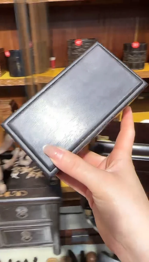 【闪购商品】木木艺紫檀素面抽拉盒80.8888