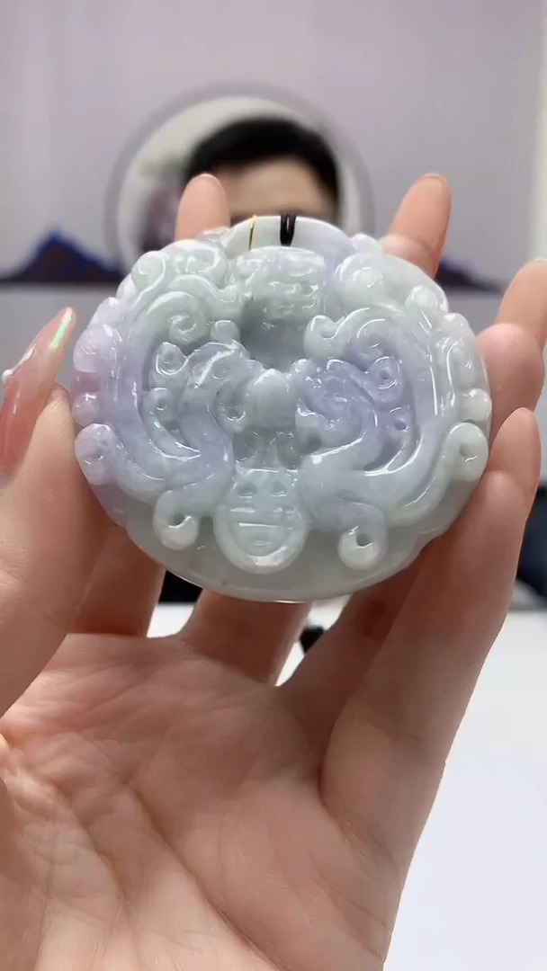 【闪购商品】定制翡翠未镶嵌5153DD-毛货挂件174