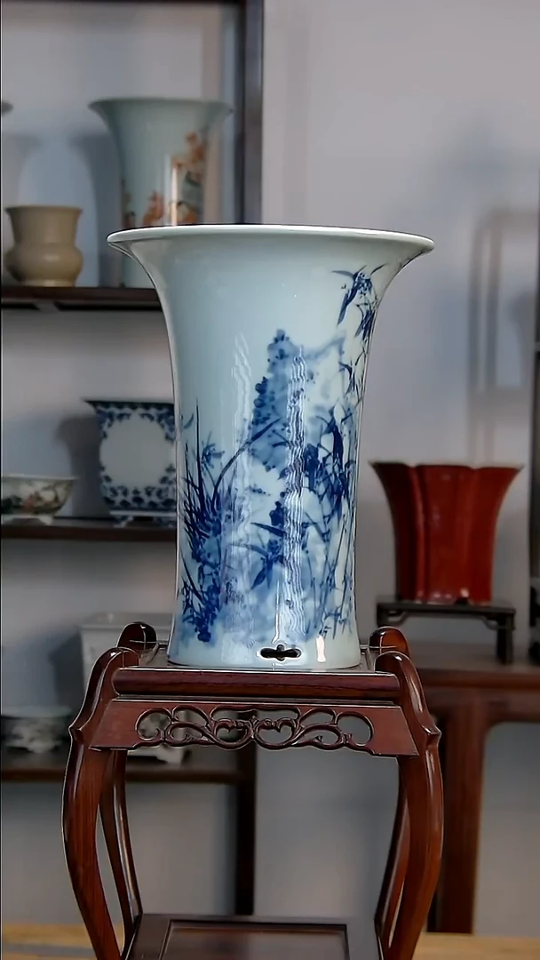 景德镇陶瓷手工花盆