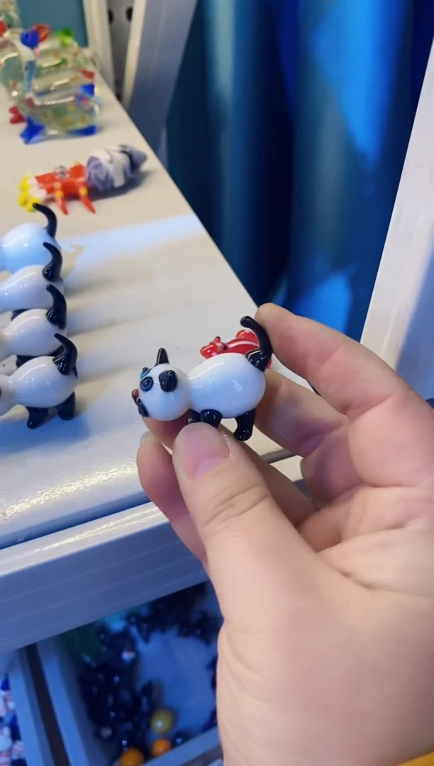 【闪购商品】琉璃手工艺品小猫