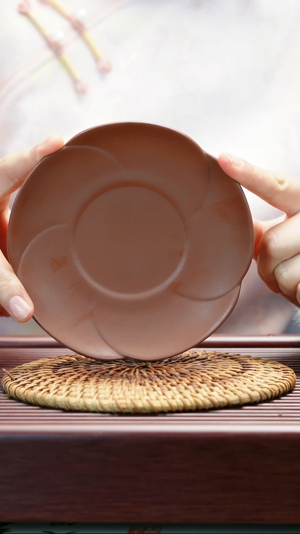 茶壶紫砂菱花壶承