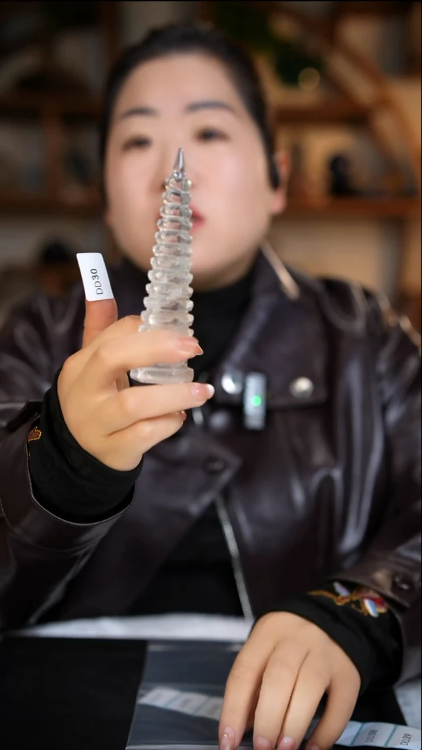 未镶嵌珠宝半成品水晶白水晶文昌塔D30