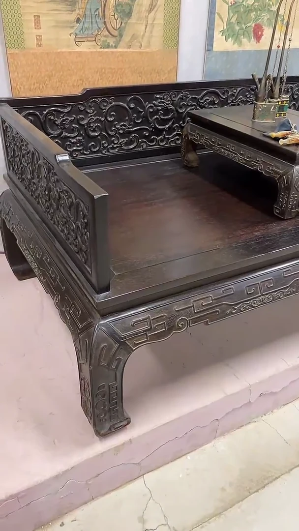 紫檀木类供桌紫檀木罗汉床