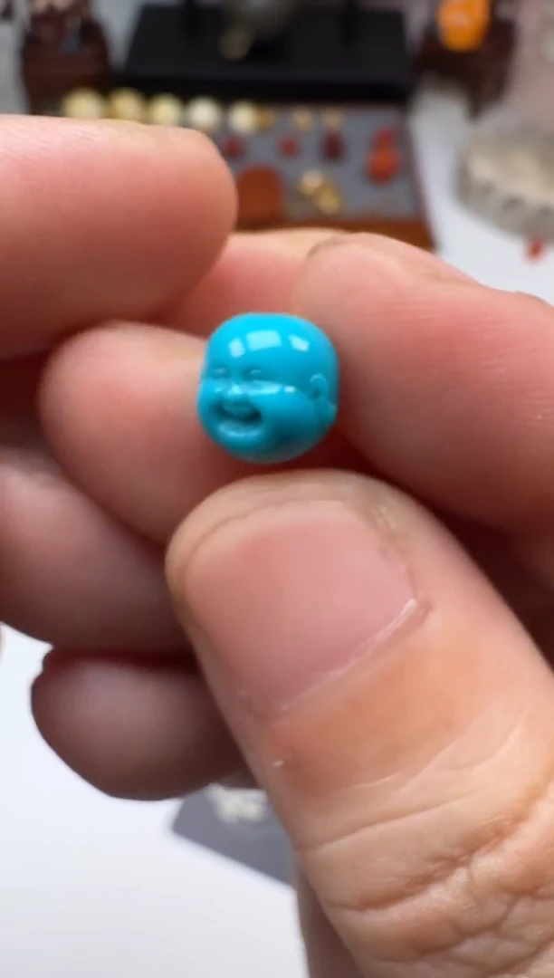 未镶嵌绿松石单珠爱****乐绿松石