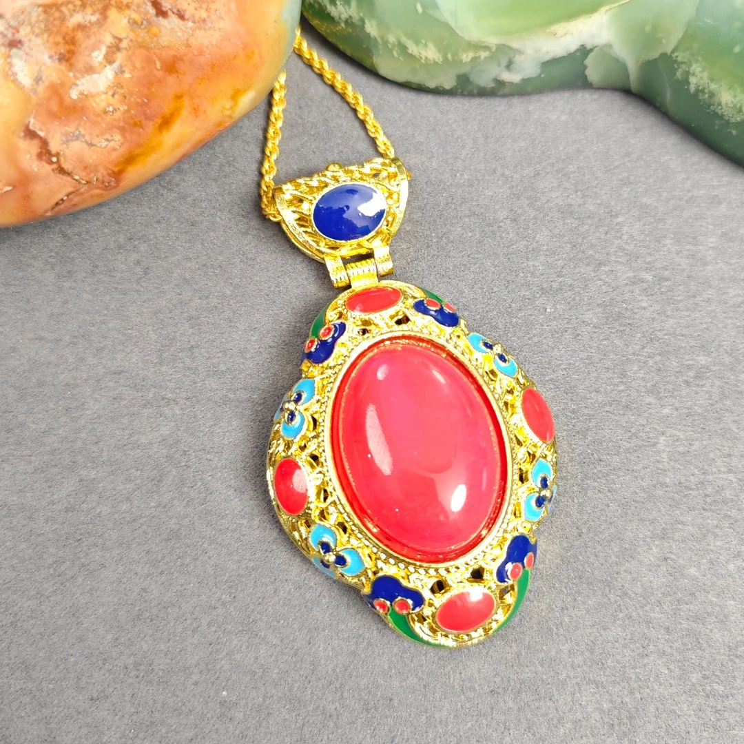 巴铁民族风 红玛瑙吊坠/HG-MNDZ-128（多样性发货）