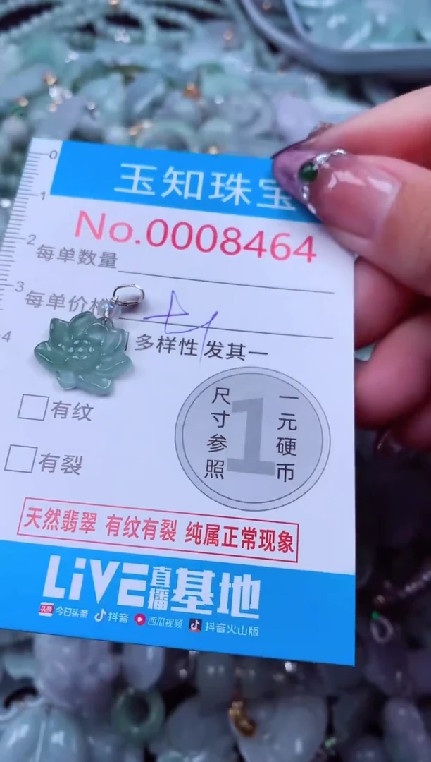 吊坠(不含链)未镶嵌翡翠8464