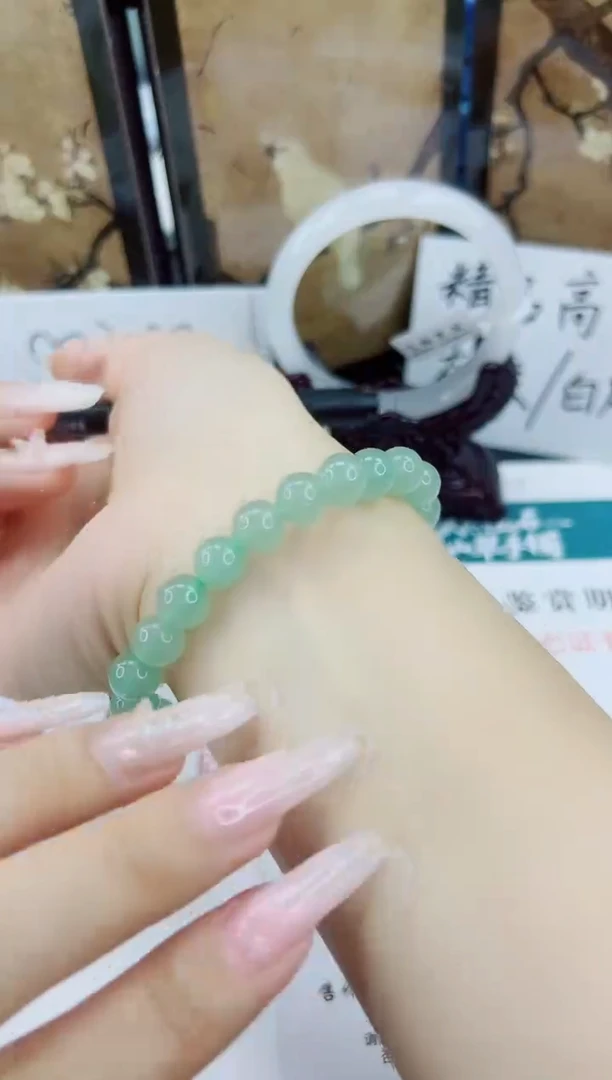未镶嵌手镯石英质玉41东陵手串