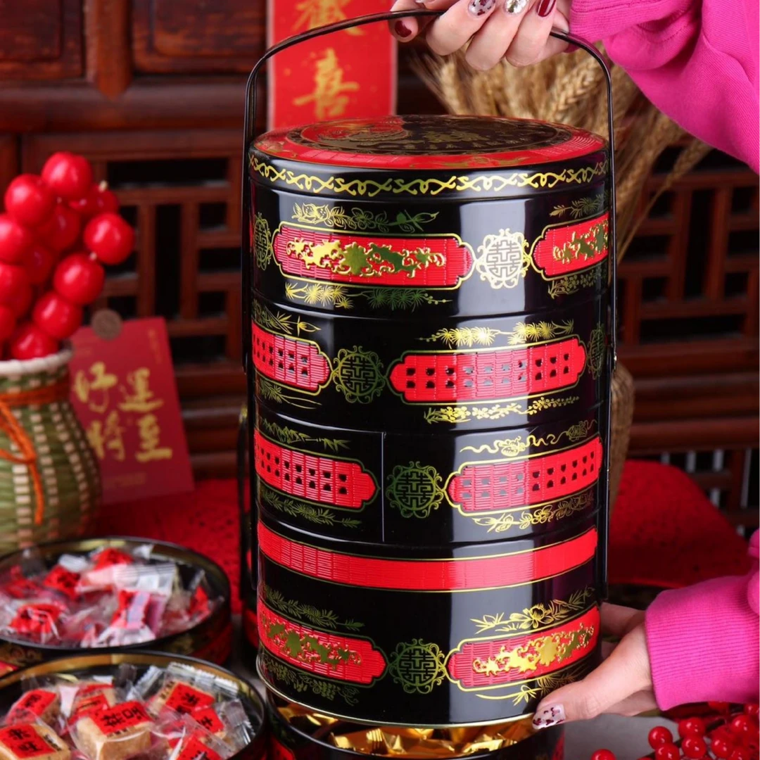 闽南礼老狮夫盘担礼盒(送礼袋)