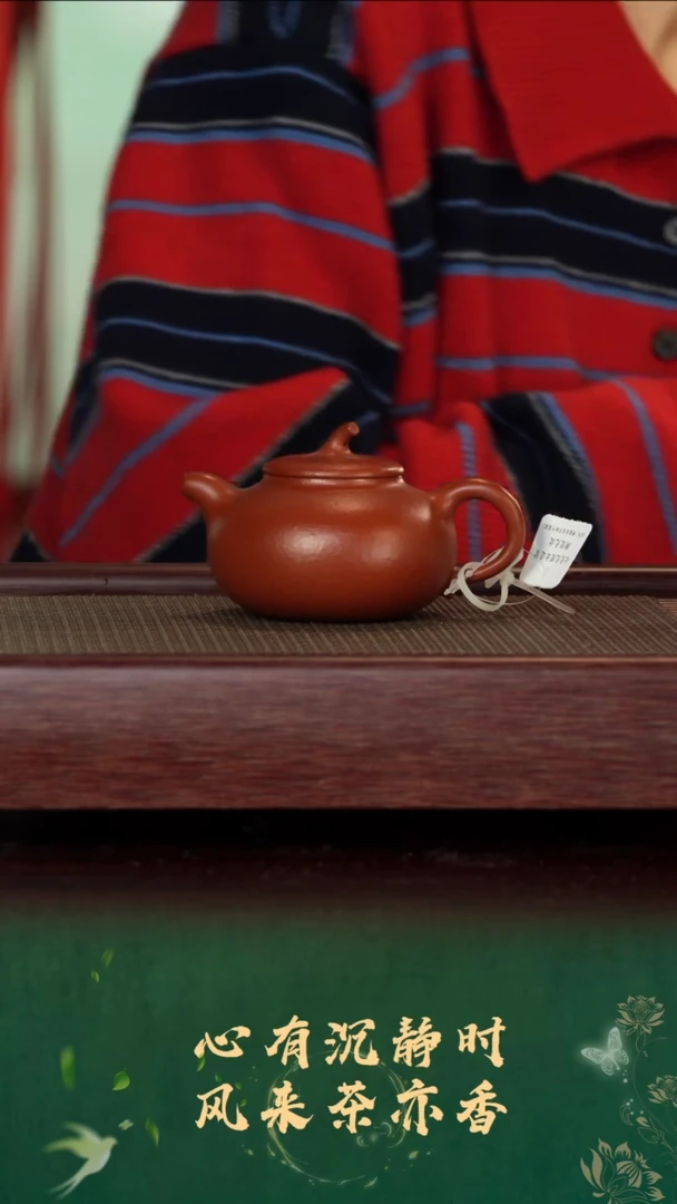 【闪购商品】紫砂壶21号TT朱泥茄瓜160c