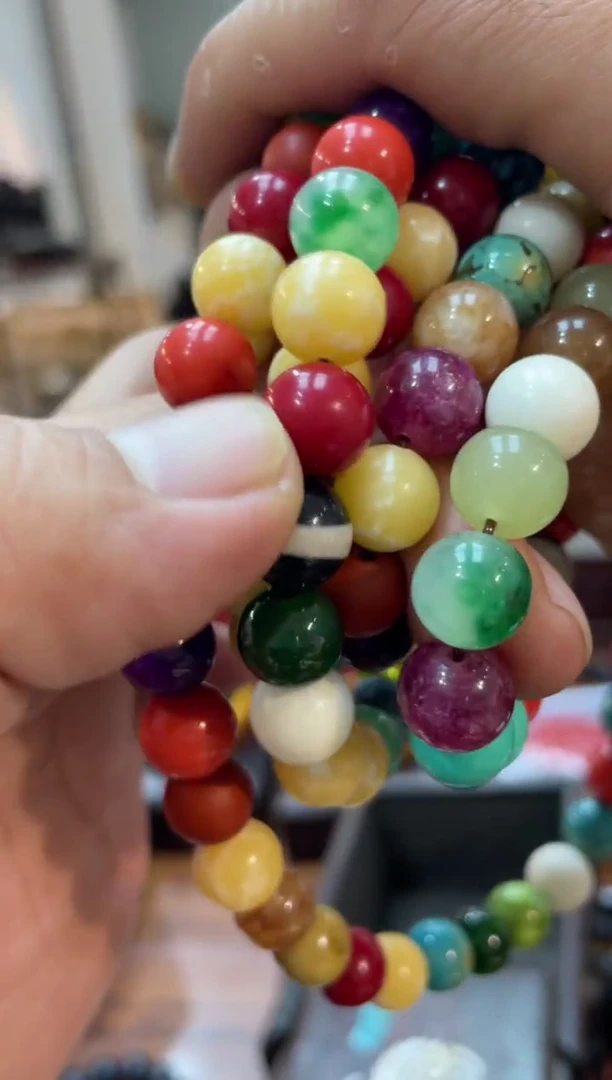 木108多彩多圈带带推拉盒