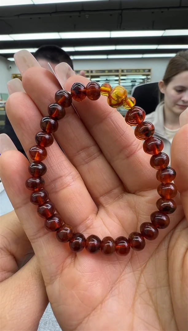 【闪购商品】琥珀手链未镶嵌138秒拍号