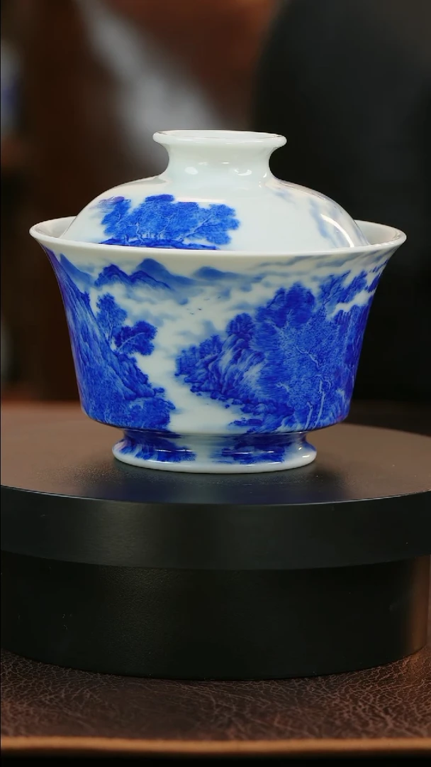 【闪购商品】青山赋山水盖碗陶瓷