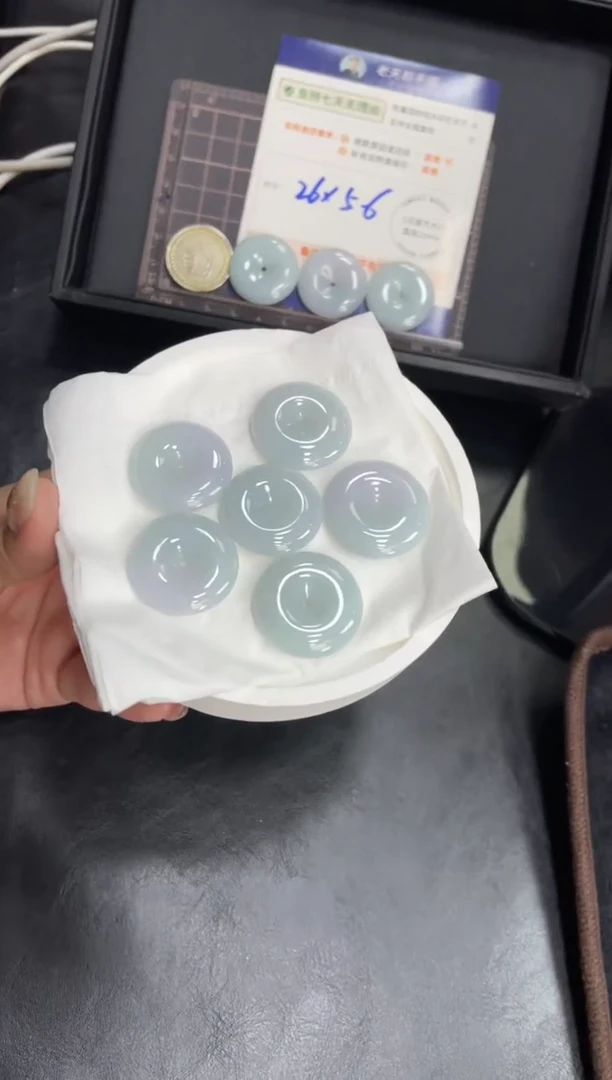 【闪购商品】翡翠挂件未镶嵌平安扣FL2配绳/多样性发其一CP