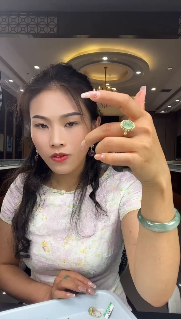 石英质玉未镶嵌戒指戒指