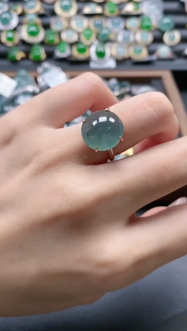 【闪购商品】翡翠戒指银S925镶嵌51151