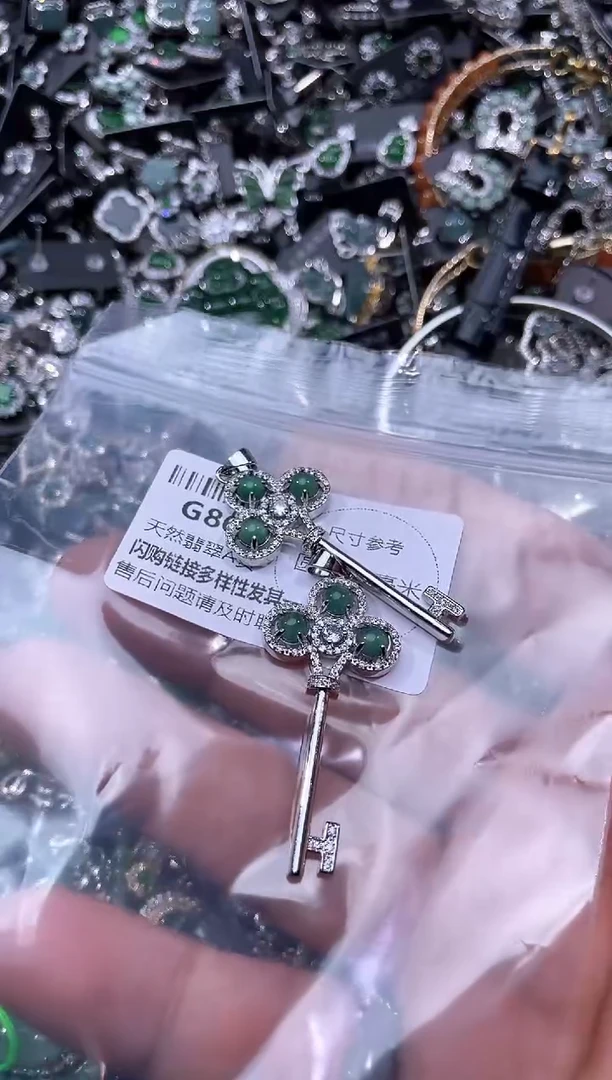 【闪购商品】翡翠颈饰未镶嵌G862多样性发其一