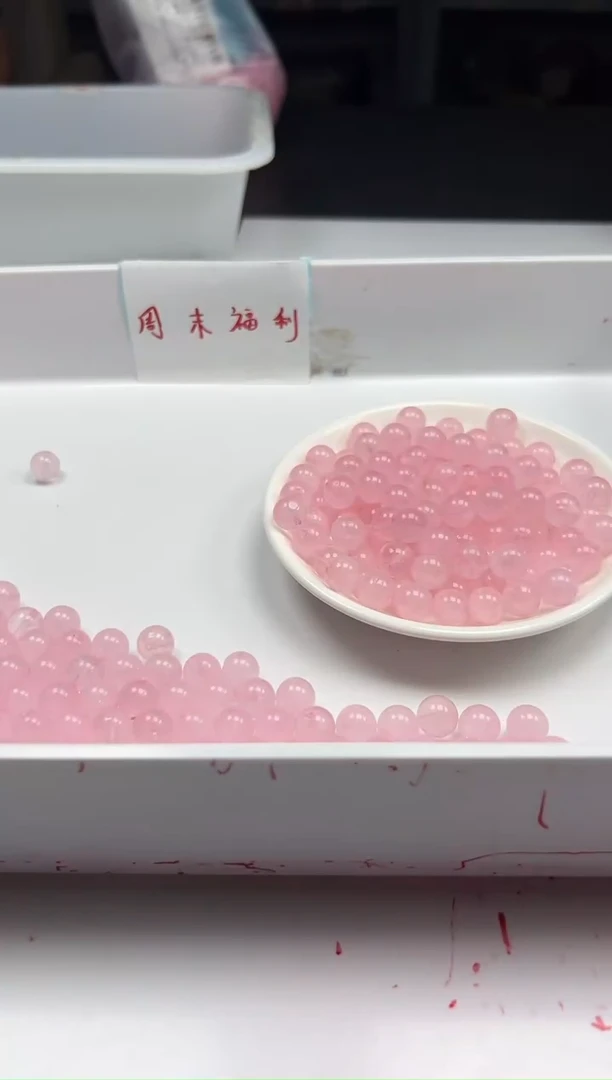 颈饰未镶嵌水晶w932粉水晶10mm*20颗