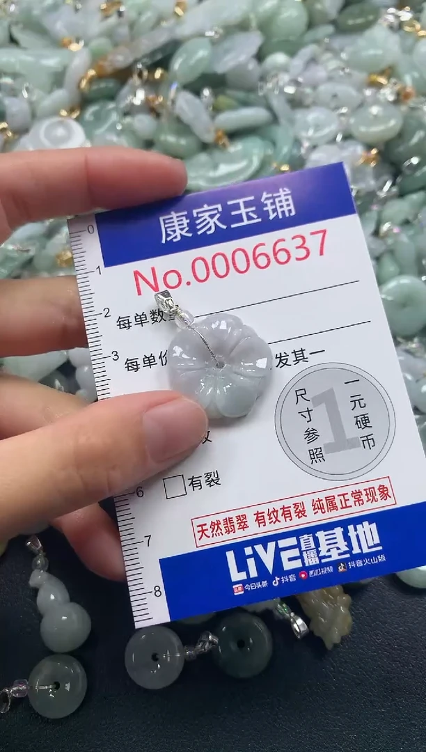 吊坠(不含链)未镶嵌翡翠6637