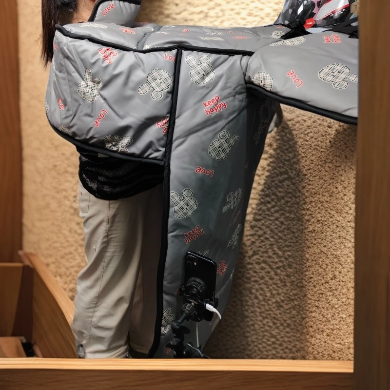 （PU皮冬款）瑕疵常规挡风被护脖护肩厚款电动车挡风被加厚款