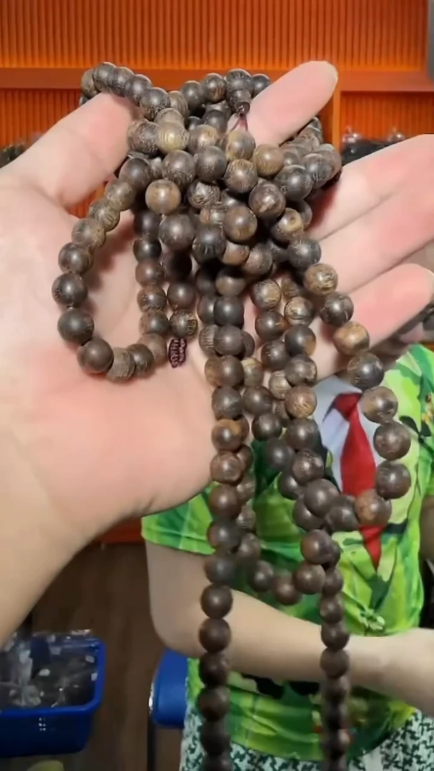 沉香手串109号长串0.9多样性发一