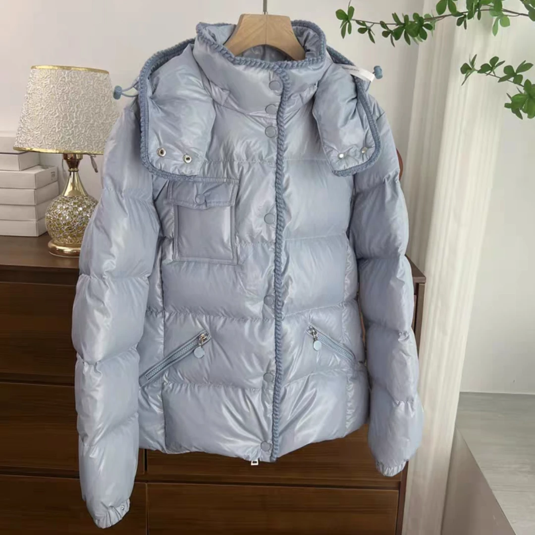 女款时尚轻奢短款连帽小香风羽绒服-MK1128