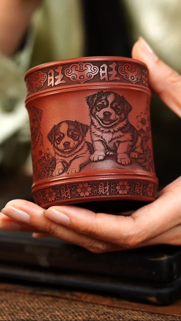 茶杯紫砂原矿紫砂杯