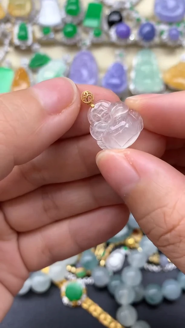 【闪购商品】翡翠颈饰18K金镶嵌171-中国好珍宝