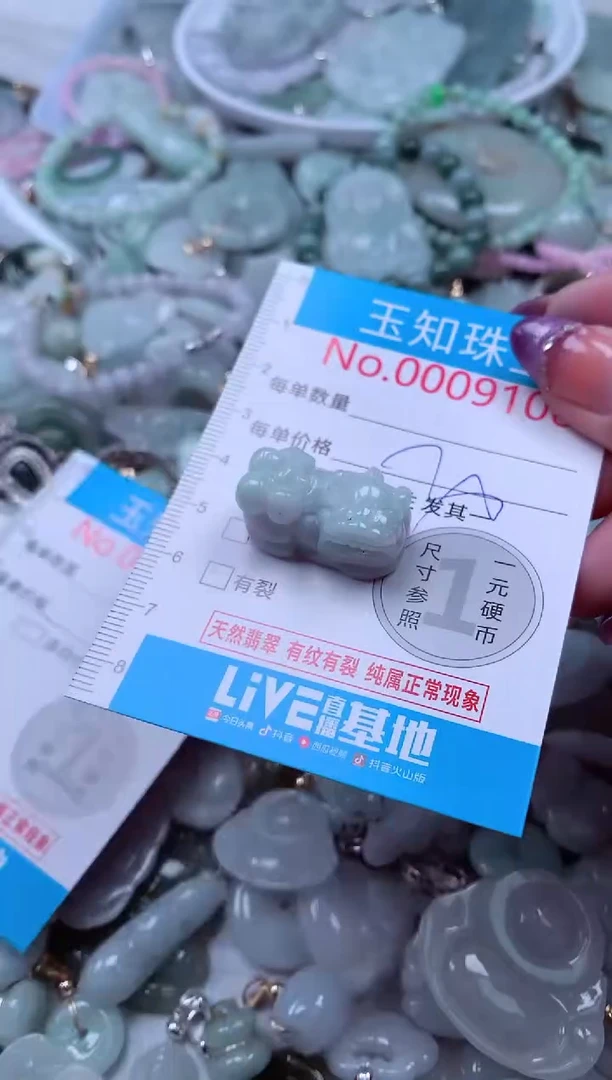 翡翠未镶嵌吊坠(不含链)9106