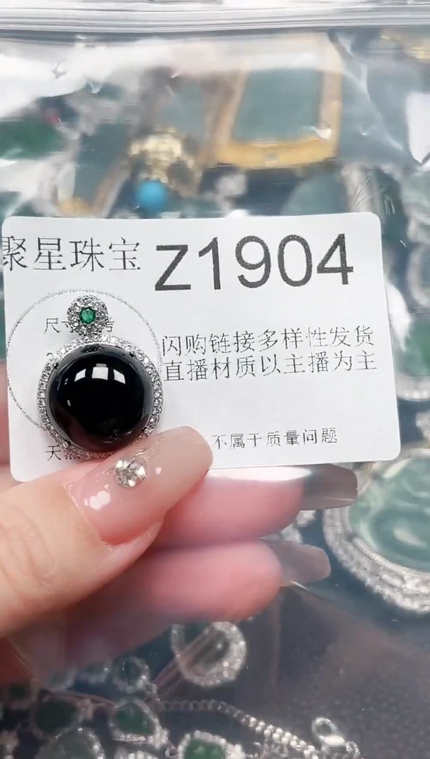 【闪购商品】翡翠颈饰未镶嵌赠皮绳1904
