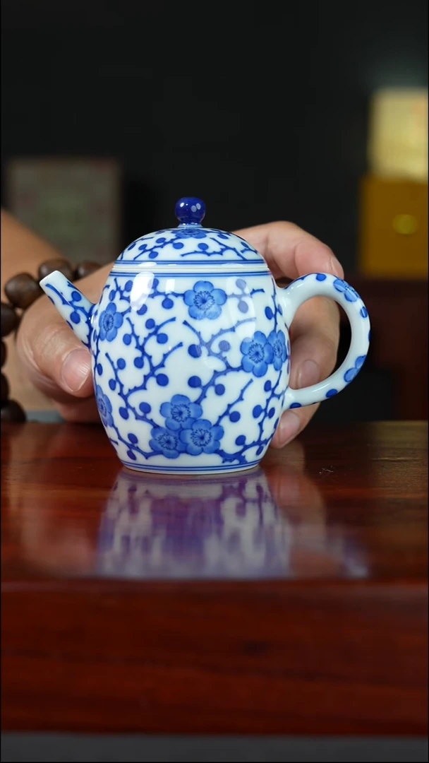 祖传窑  真柴窑传承400年冰梅茶壶