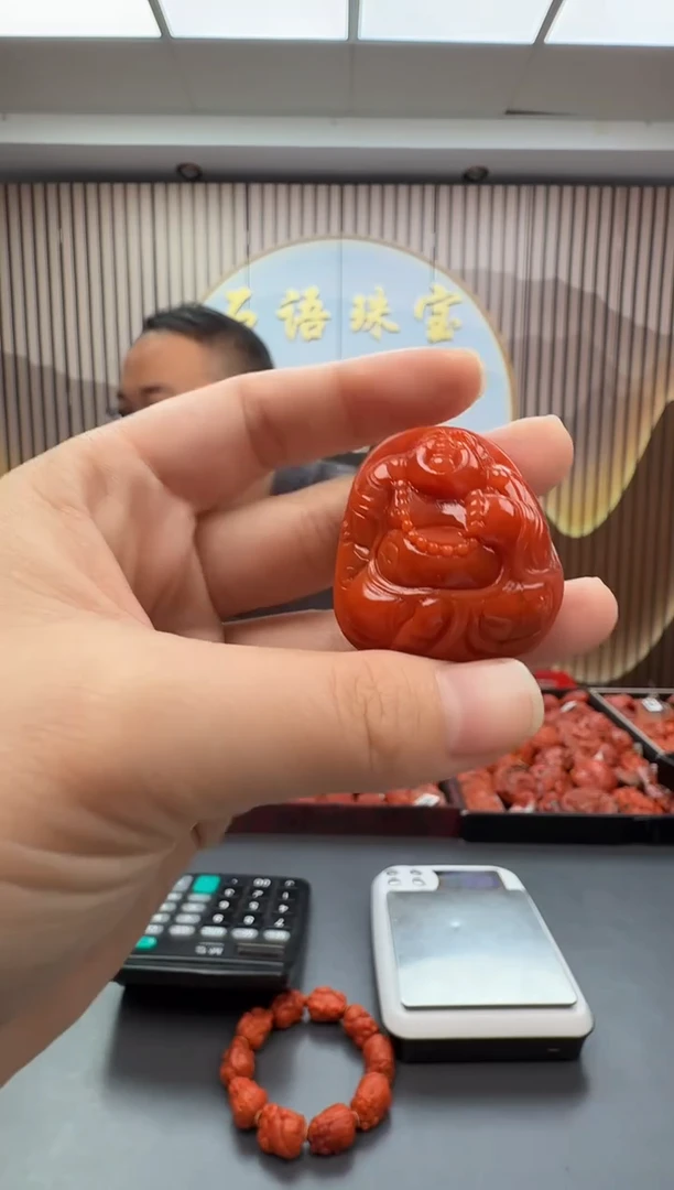 未镶嵌雕刻南红玛瑙053ZB1224产品一个