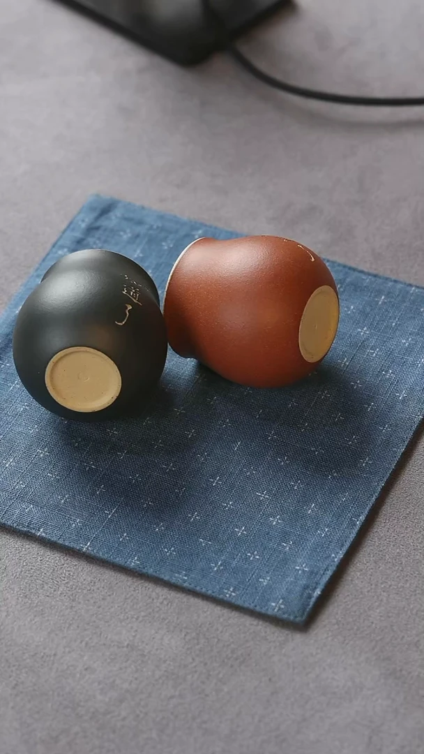 【闪购商品】紫砂杯微微瑕知道了钱袋杯一对福利品