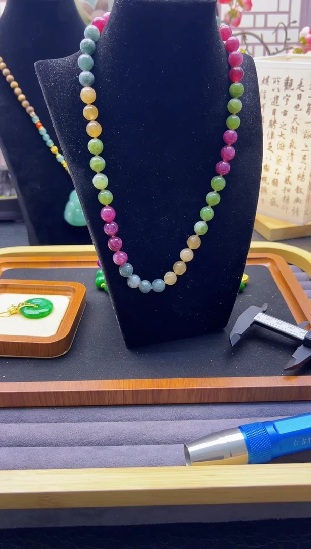 【闪购商品】碧玺颈饰14K金镶嵌X691