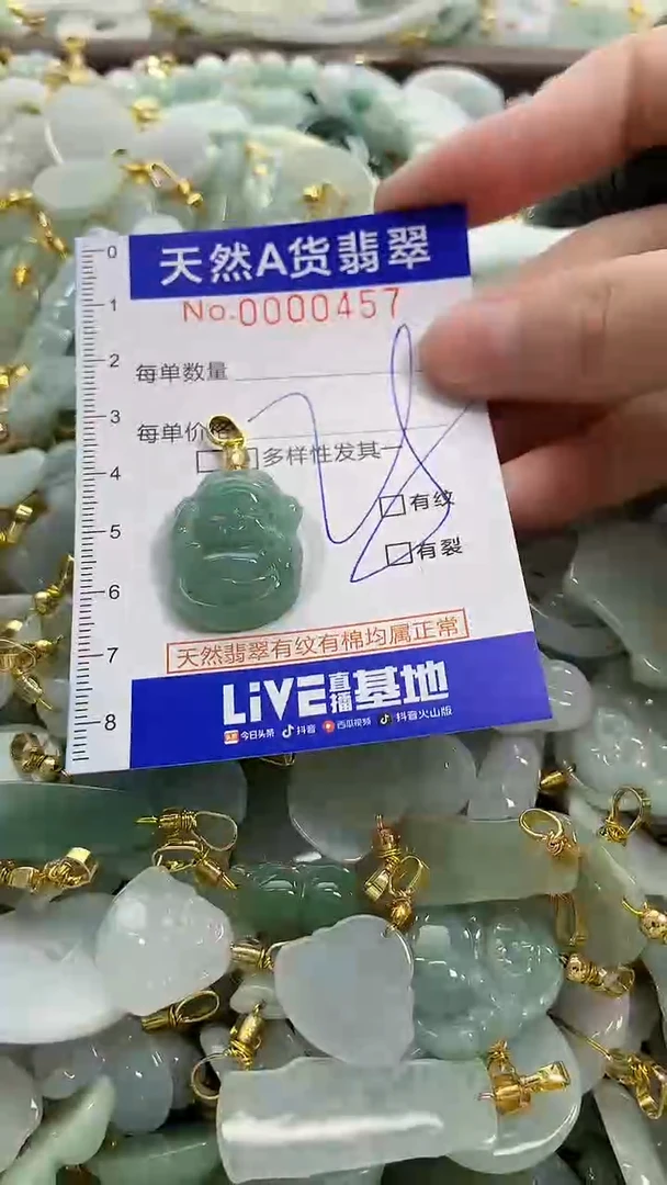 颈饰未镶嵌翡翠纯天然a货翡翠